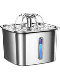 Stainless steel cat water fountain